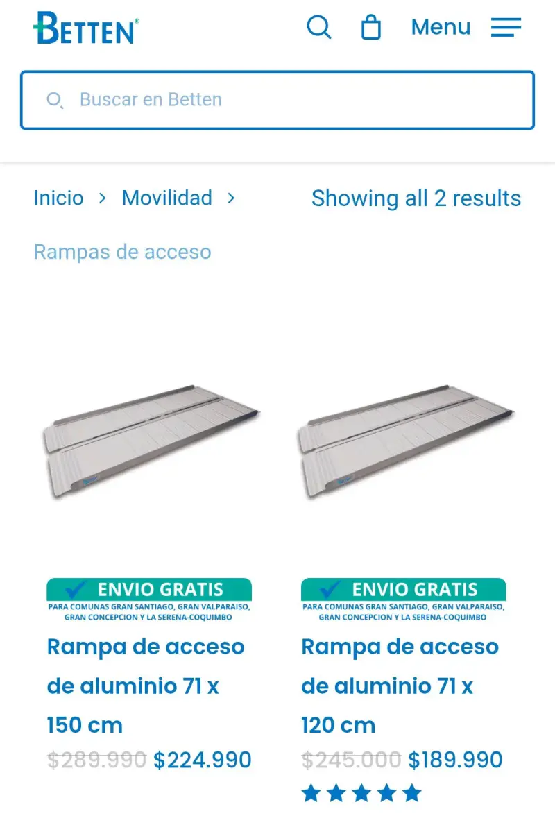 Rampas de aluminio variadas - 2
