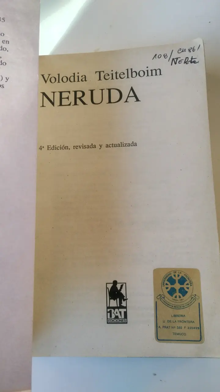 Neruda de Volodia Teitelboim - 2