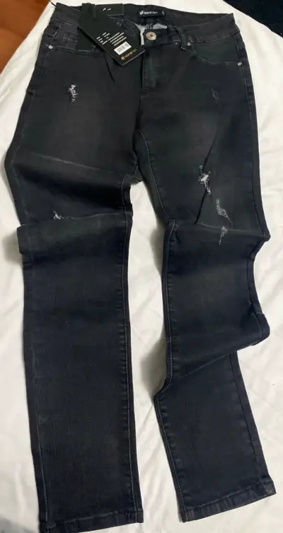 Jeans Hang Ten gris y negro skinny - miniatura 5