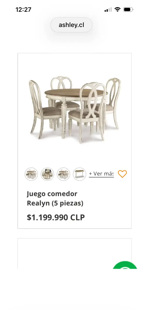 Juego de comedor clásico Ashley - 2