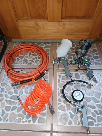 Compresor de aire Daewoo 50L + Hidrolavadora - miniatura 3