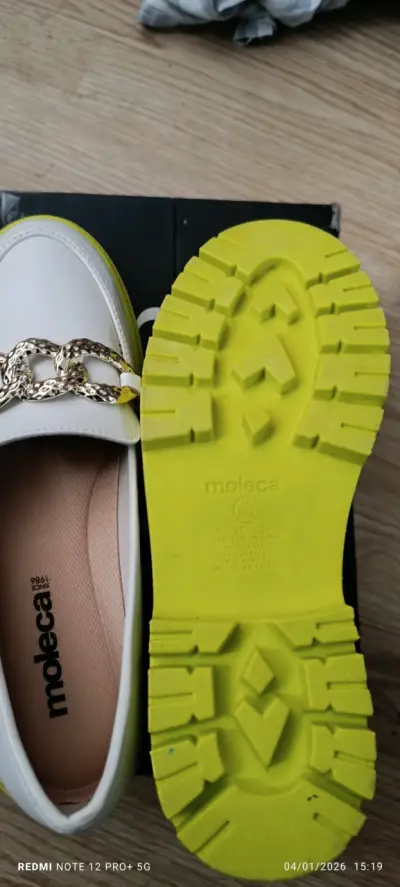 Zapatos Moleca blanco y amarillo - miniatura 1