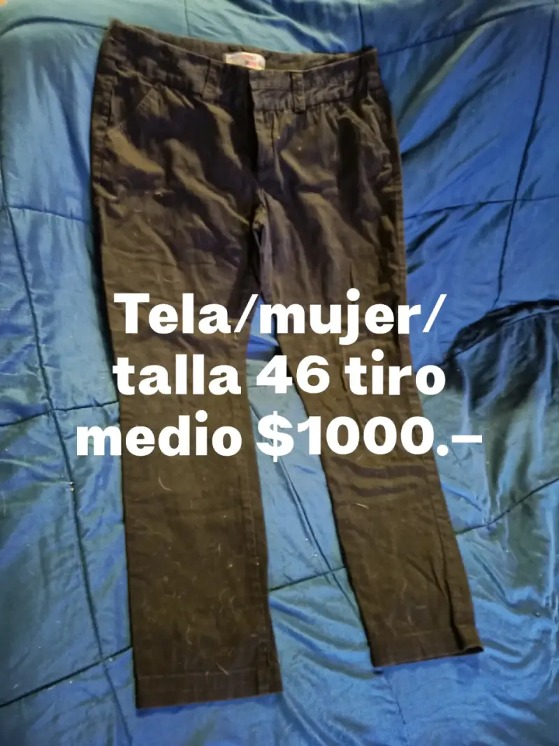 Pantalón mujer talla 46 negro - 1