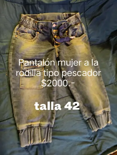 Pantalón mujer talla 46 negro - miniatura 3
