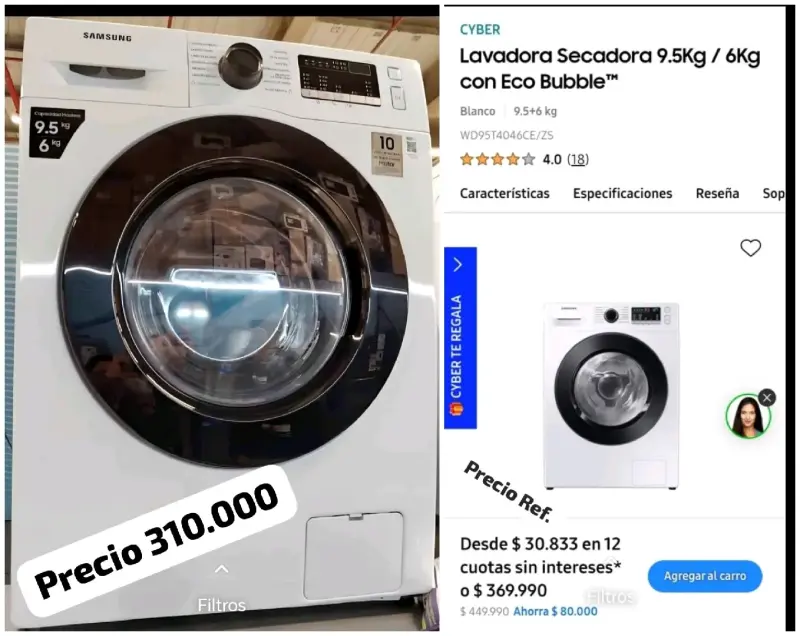 Lavadora secadora nueva