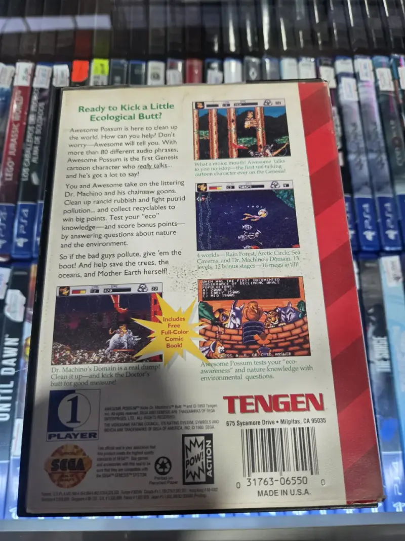 Juego Sega Genesis Awesome Possum - 2