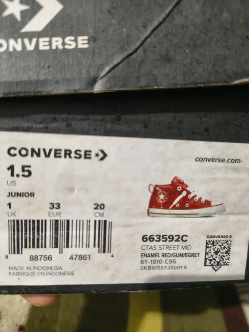 Zapatillas rojas Converse All Star 33 - 2