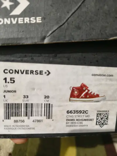 Zapatillas rojas Converse All Star 33 - miniatura 2