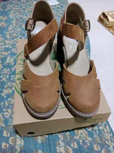 Sandalias de cuero marrones - miniatura 4