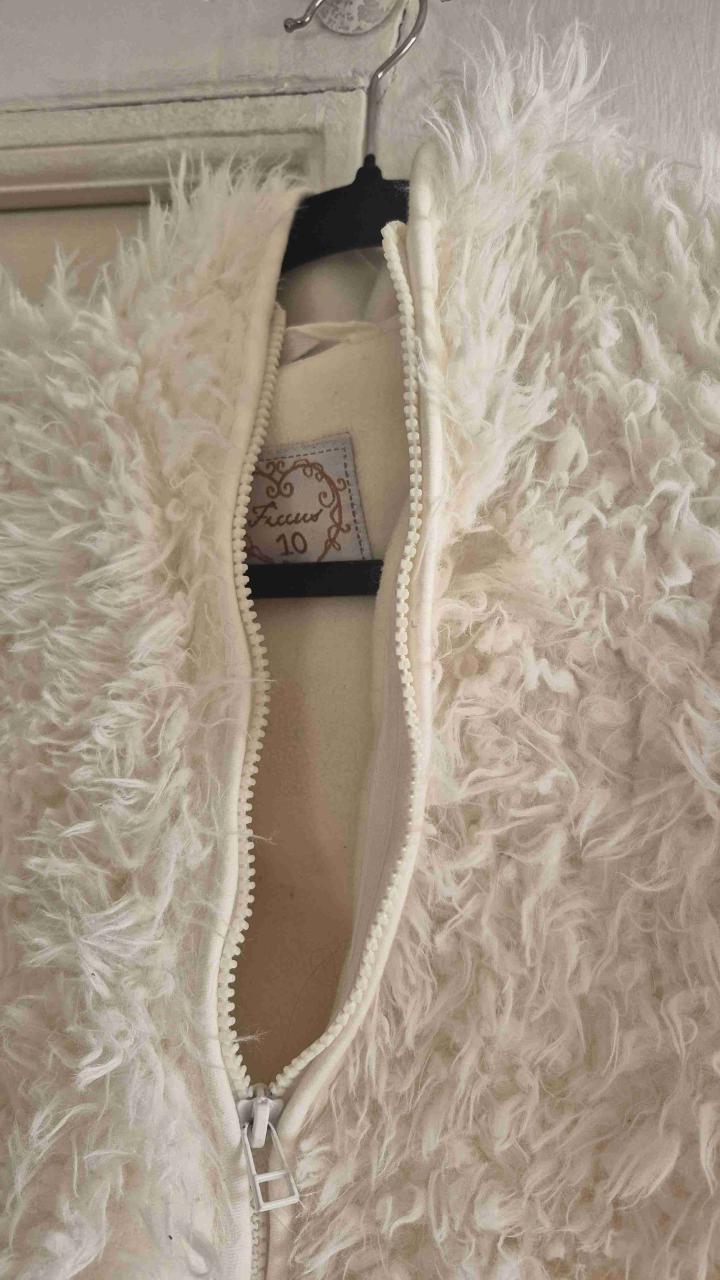 Chaqueta peluda blanco invierno - 2