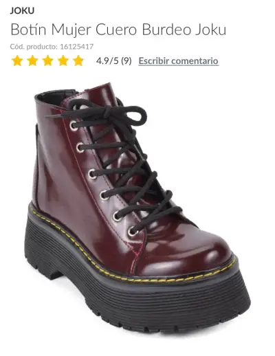 Botines de cuero con plataforma Nuevos - miniatura 2