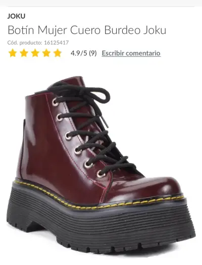 Botines de cuero con plataforma Nuevos - miniatura 3