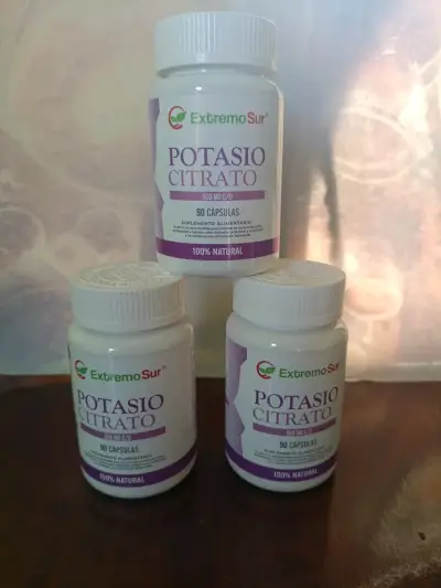 Citrato de Potasio 550 mg 90 cap  100% natural c/u - miniatura 4