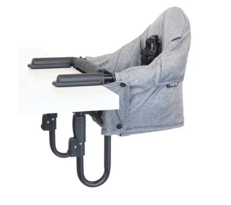 Silla de comer portátil gris