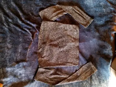 Conjunto top y falda plateado - miniatura 2