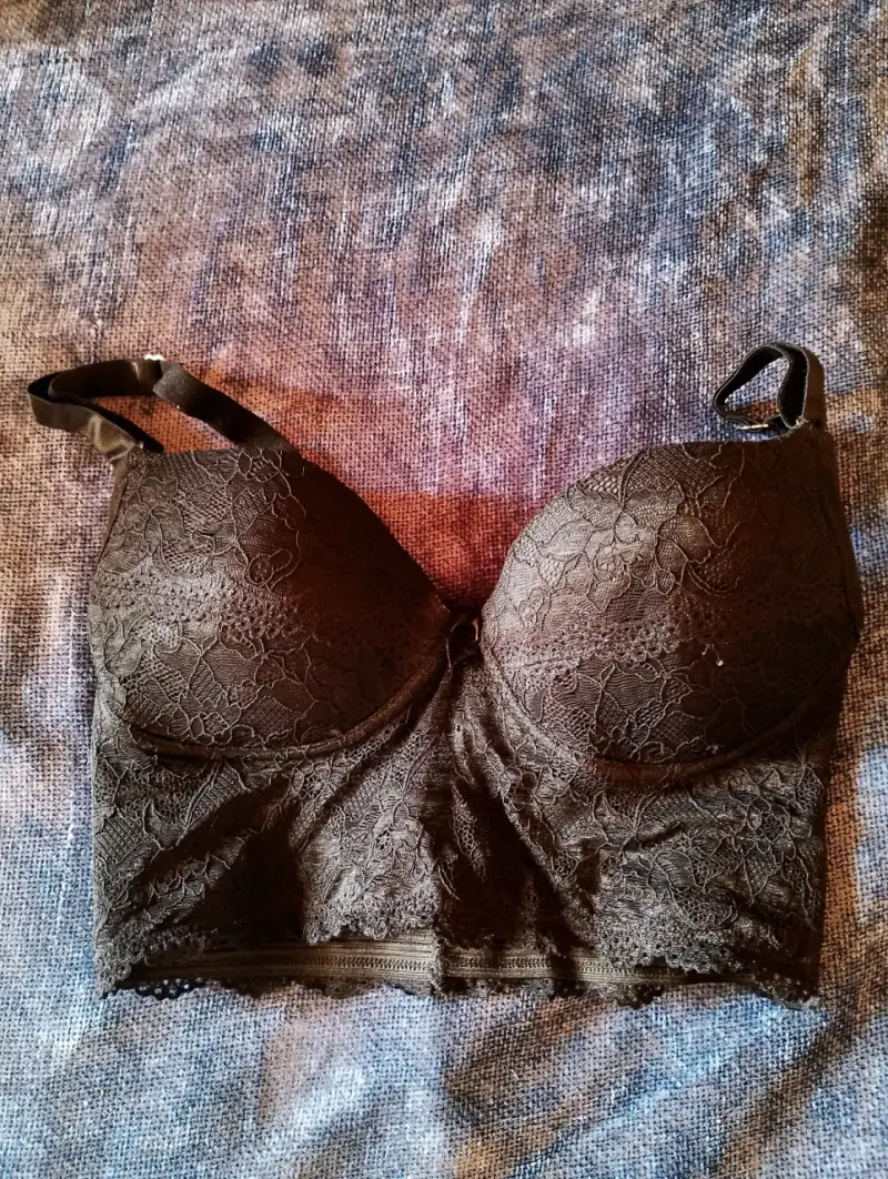 Conjunto top y falda plateado - 6
