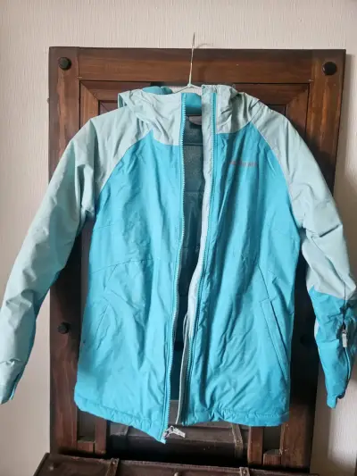 Chaqueta impermeable azul Columbia - miniatura 1