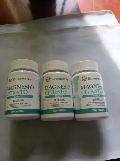 Citrato de magnesio 500mg 90 cap 100% natural c/u - miniatura 1