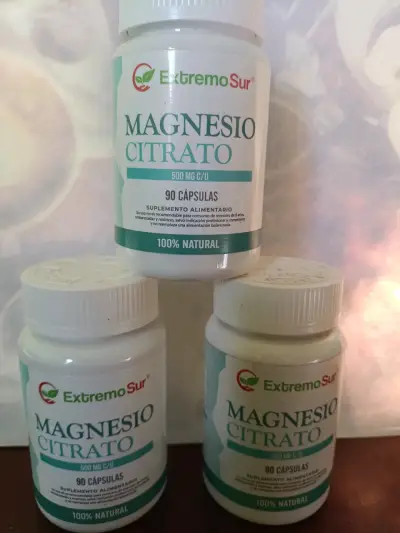 Citrato de magnesio 500mg 90 cap 100% natural c/u - miniatura 5
