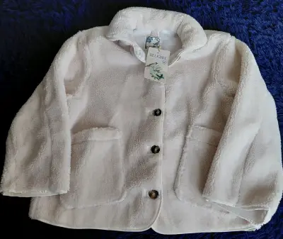 Chaqueta de abrigo blanca - miniatura 1