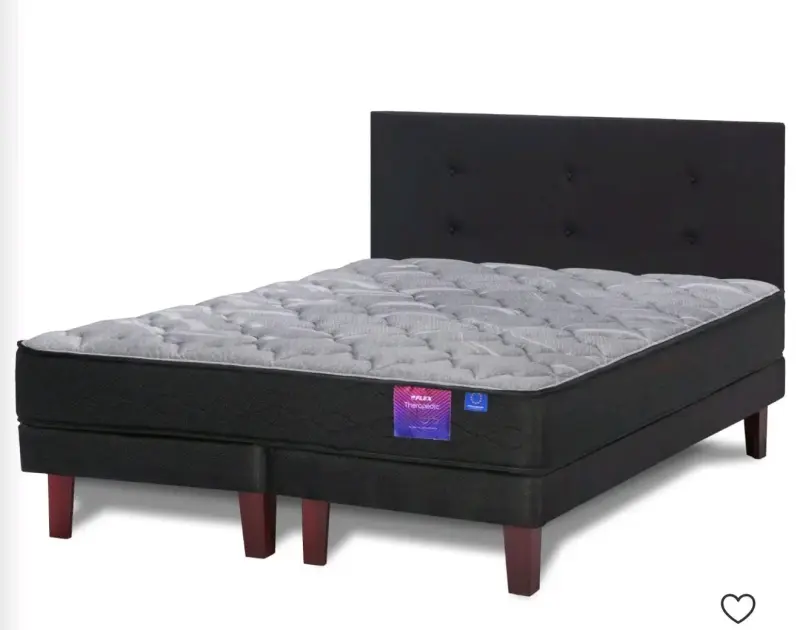 Cama con colchón Flex negro - 2