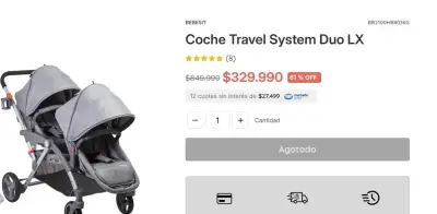 Coche doble gris oscuro - miniatura 2