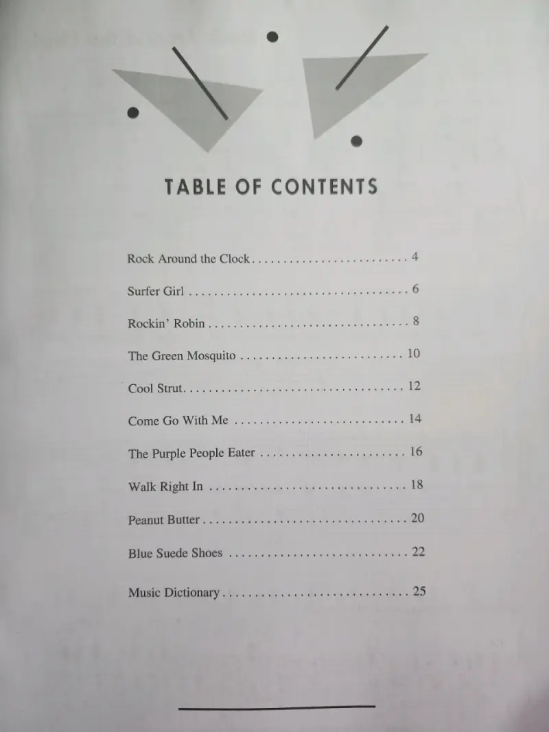 Libro de piano PlayTime Rock 'n Roll en inglés - 2