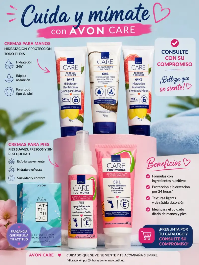 Set cuidado manos y pies Avon