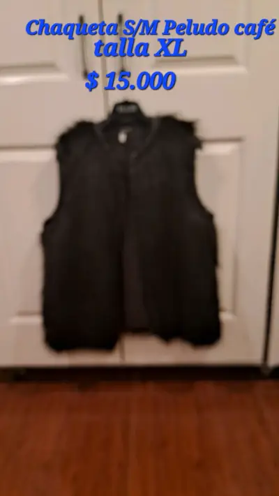 Chaqueta imitación cuero café XL - miniatura 5