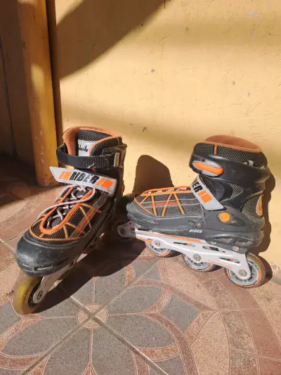 Patines en línea Rider anaranjados - miniatura 1