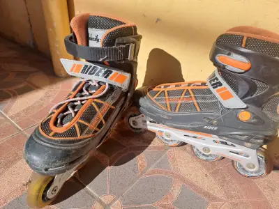 Patines en línea Rider anaranjados - miniatura 2