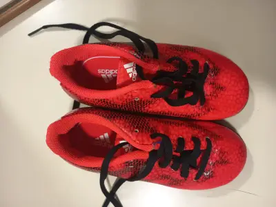 Zapatillas de fútbol rojas Adidas - miniatura 3