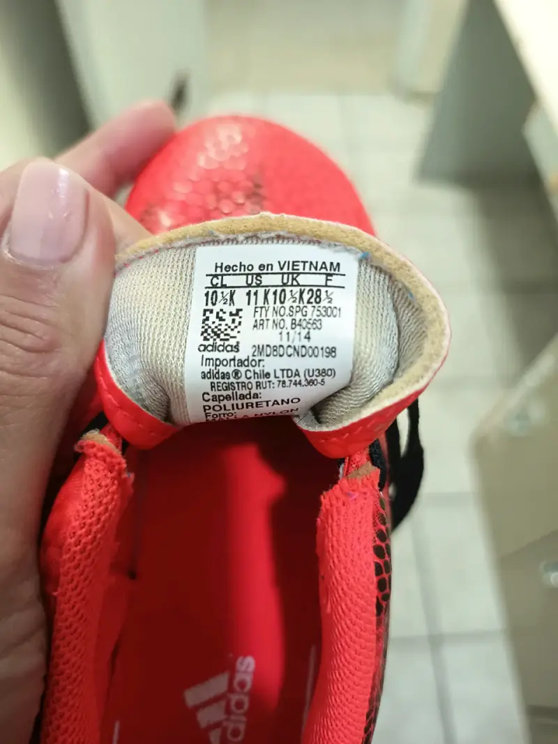 Zapatillas de fútbol rojas Adidas - 5
