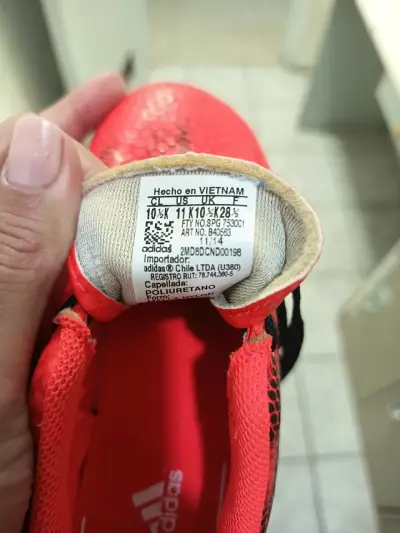 Zapatillas de fútbol rojas Adidas - miniatura 5