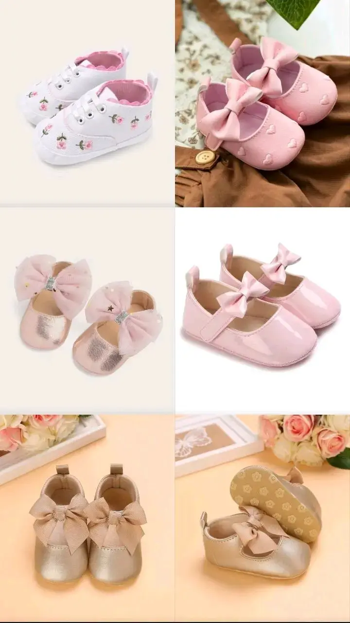 Zapatos de bebé laqueados con moño - 2