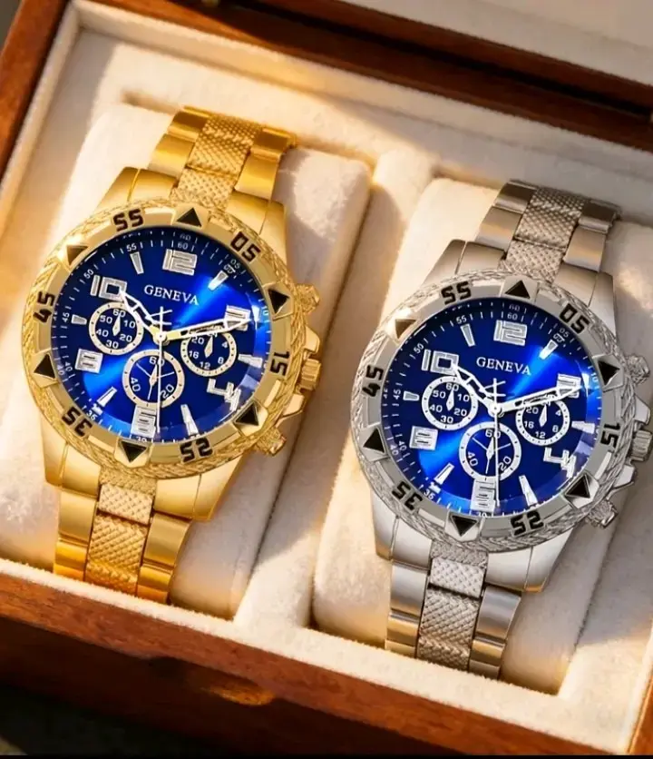 Relojes Geneva dorado y plateado