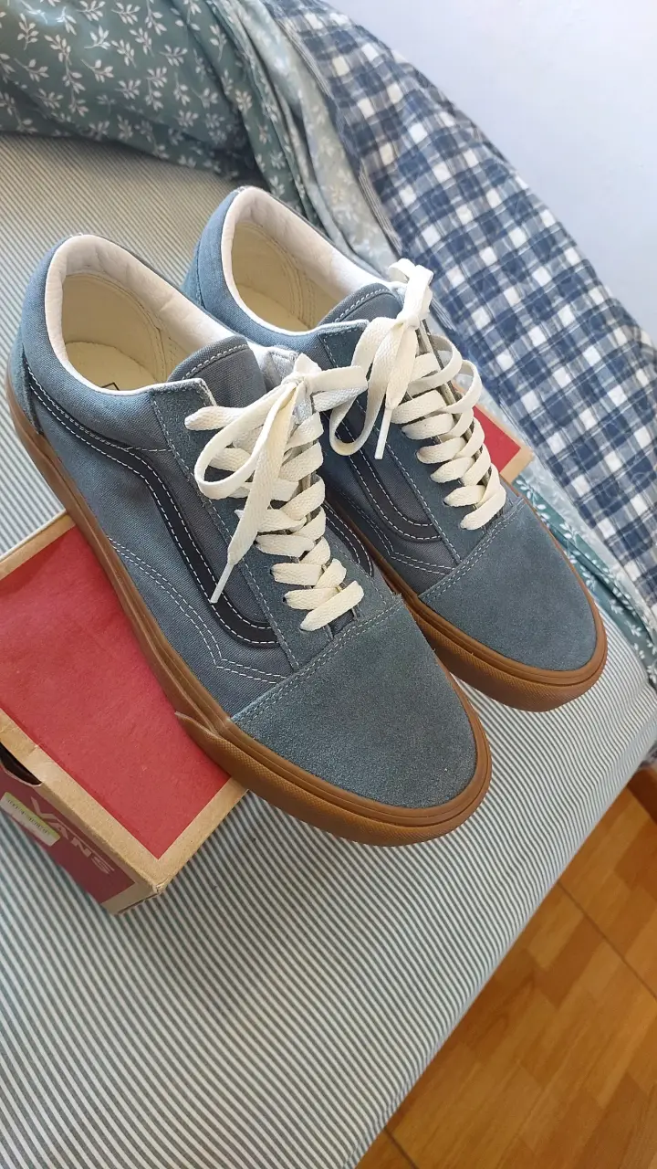 Zapatillas azules con suela café Vans Nuevas N'42 - 1