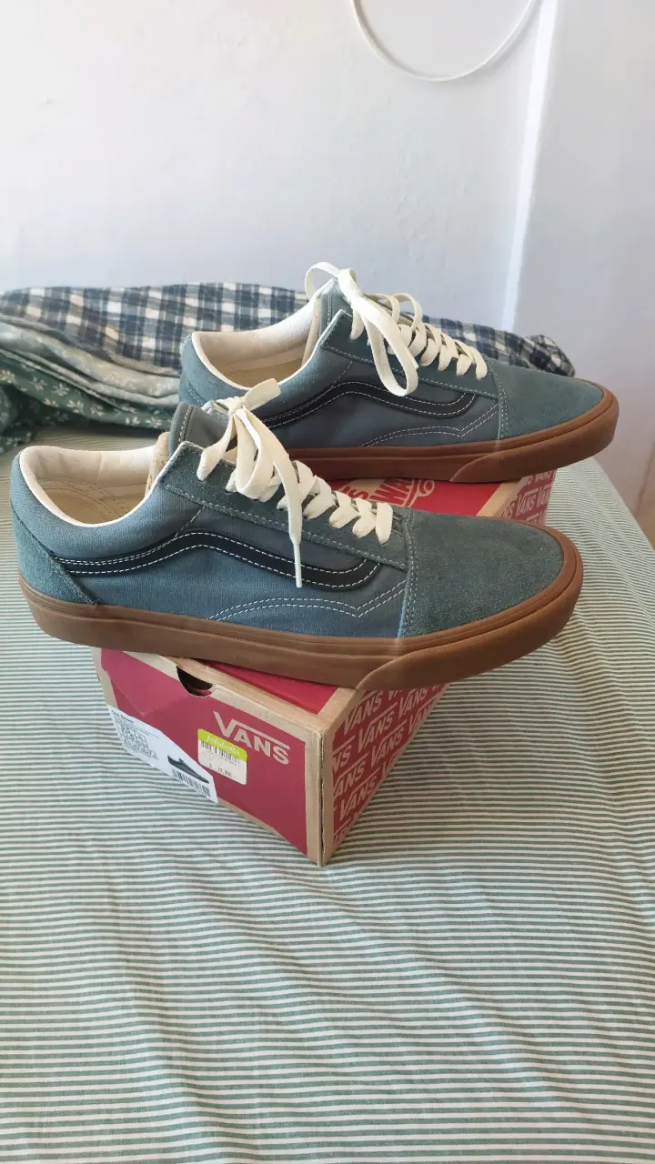 Zapatillas azules con suela café Vans Nuevas N'42 - 3