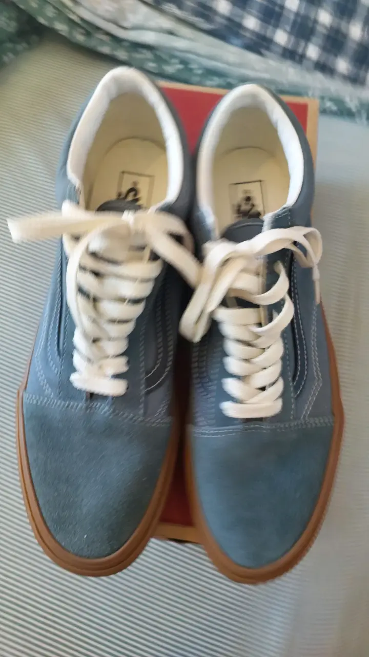 Zapatillas azules con suela café Vans Nuevas N'42 - 6
