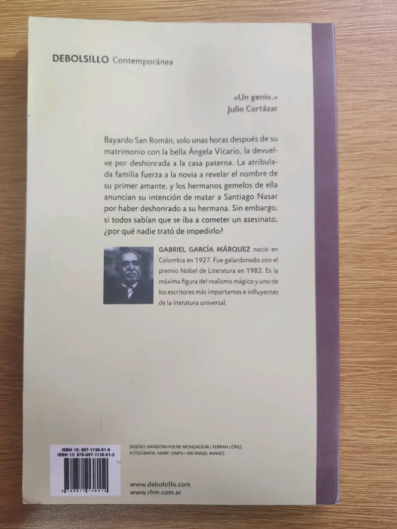Libro Crónica de una muerte anunciada - 2