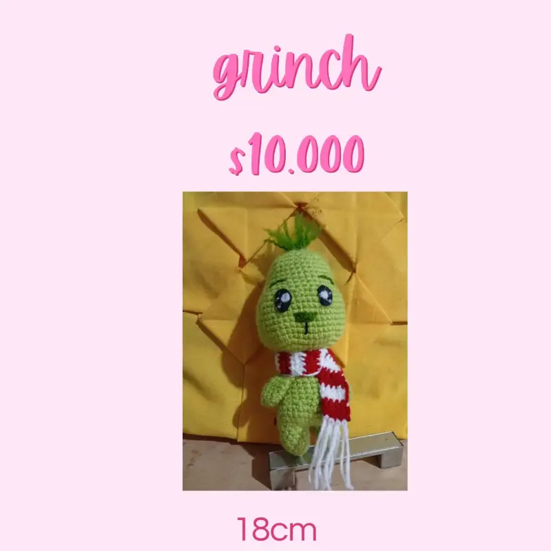 Muñeco tejido Grinch - 1