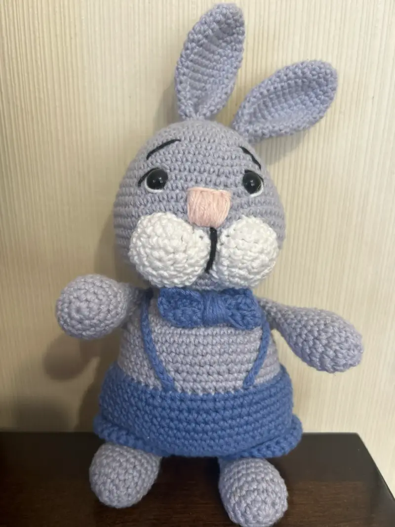 Conejo de peluche tejido - 4