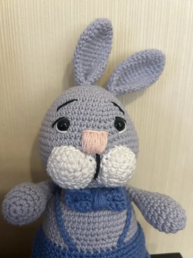 Conejo de peluche tejido - 5
