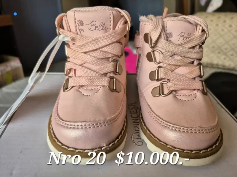 Botines rosas para niña - 1