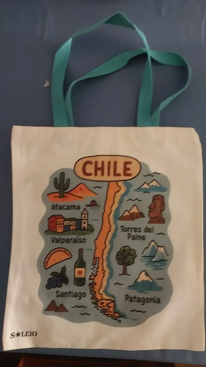 Bolsa tote estampada Chile - 3
