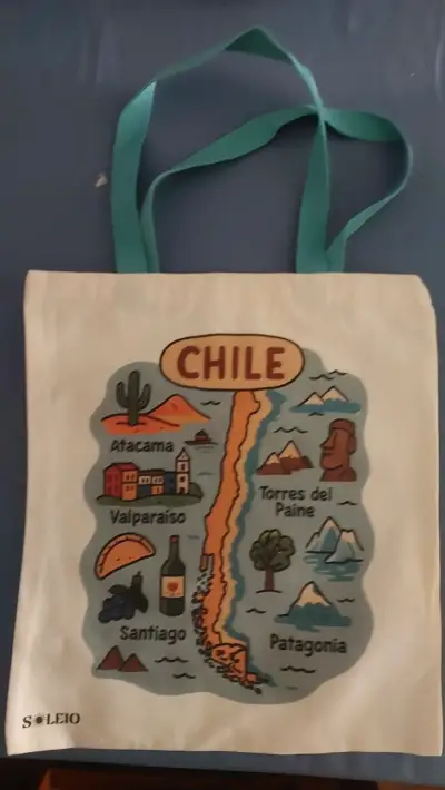 Bolsa tote estampada Chile - miniatura 3