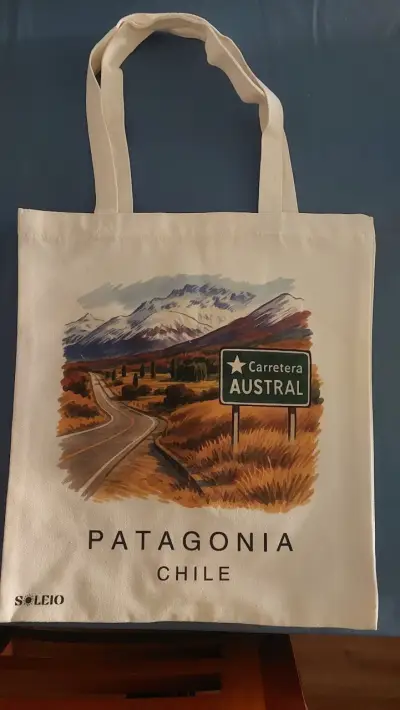Bolsa tote estampada Chile - miniatura 4