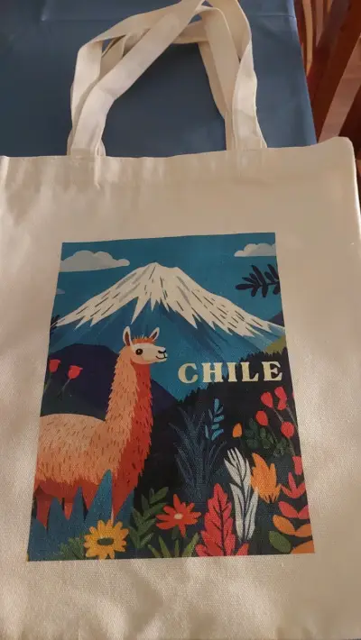 Bolsa tote estampada Chile - miniatura 5