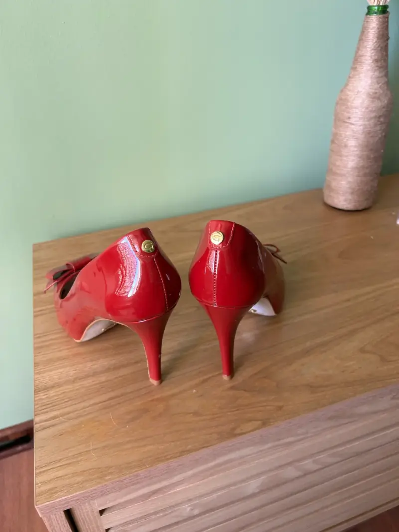 Zapatos rojos con moño - 3