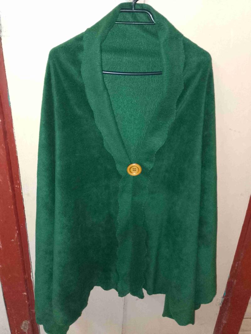 Chal,abrigos, Cardigan verde con botón - 2